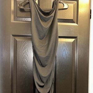 Shein open back tight black dress in a size small